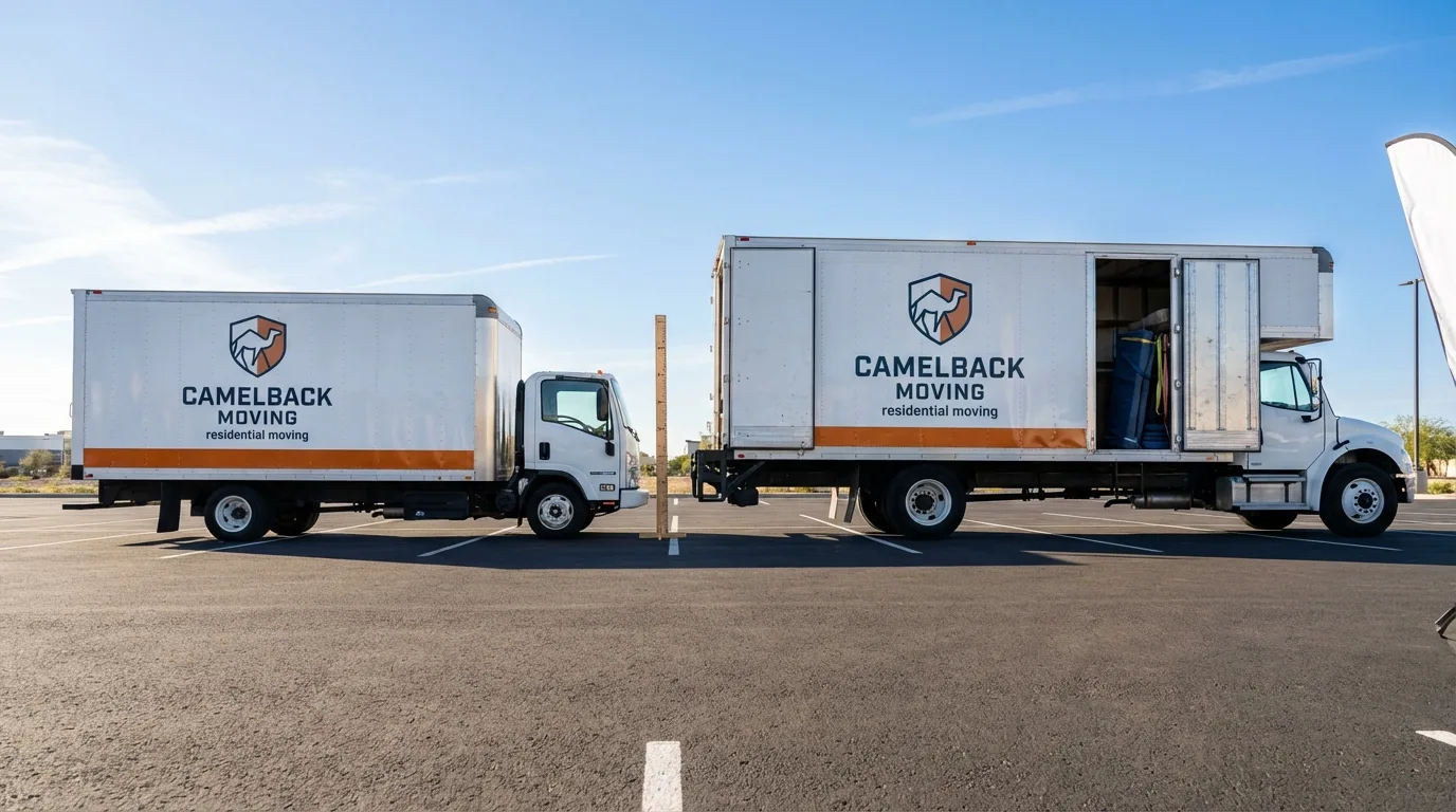 Moving truck size capacity guide in Mantorville